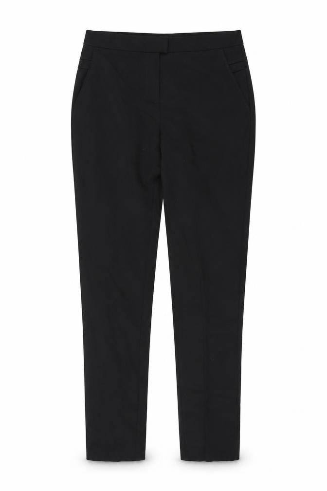 Front view of Atmosphere women’s black trousers, size UK 8, 27-inch leg