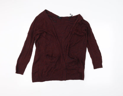Womens UK Size XS H&M Red Cardigan Jumper