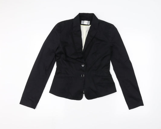 Womens UK Size 8 H&M Black Jacket