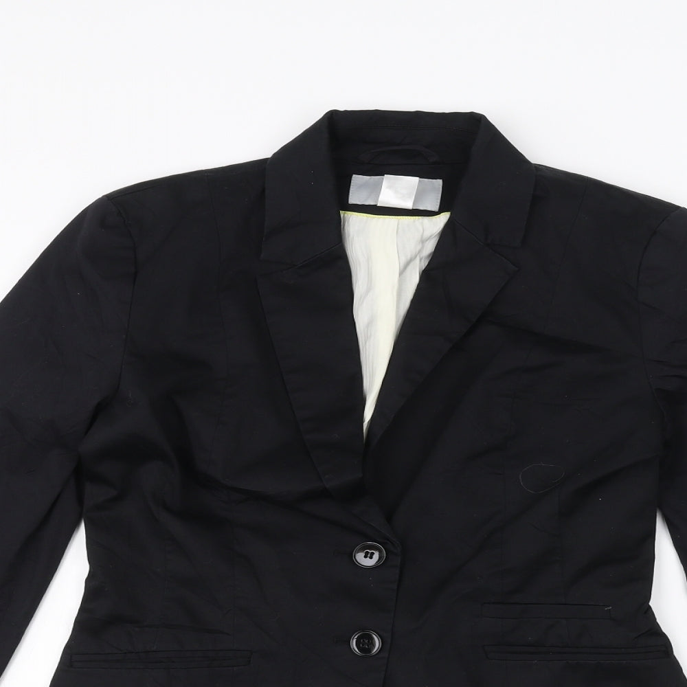 Womens UK Size 8 H&M Black Jacket