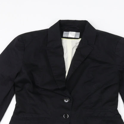 Womens UK Size 8 H&M Black Jacket