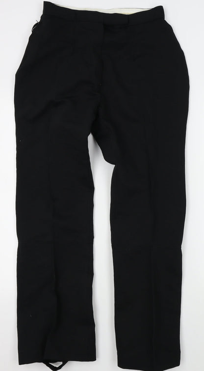 Helanca Womens Black    Trousers Size L L30 in - running, foot loop