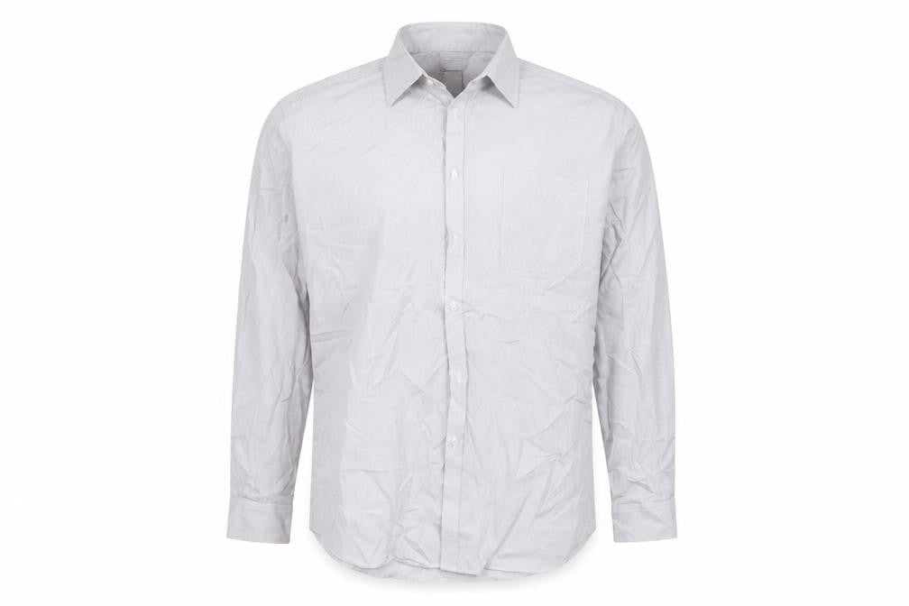 Mens UK Size 17 Taylor & Wright Grey  Button-Up Long Sleeve Casual Shirt