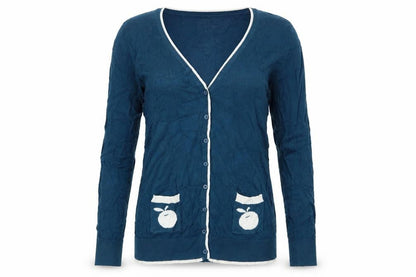 Womens UK Size 10 Glamorous Blue Cardigan Jumper