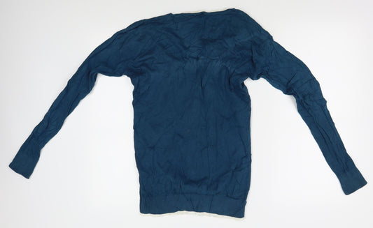 Glamorous Womens Blue   Cardigan Jumper Size 10