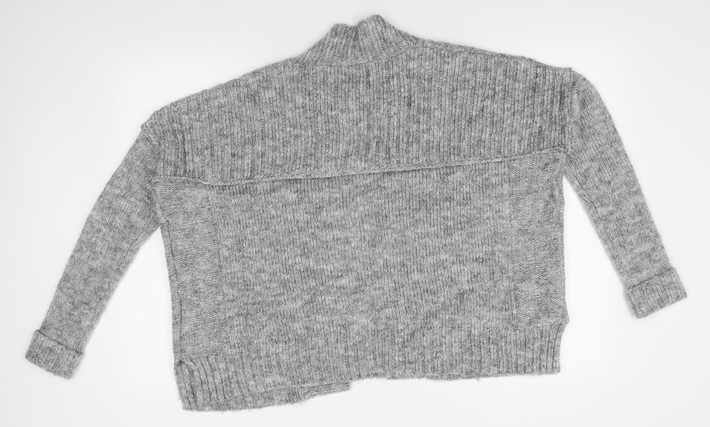 Womens UK Size 10 M&S Grey Cardigan Jumper