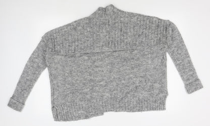 Womens UK Size 10 M&S Grey Cardigan Jumper