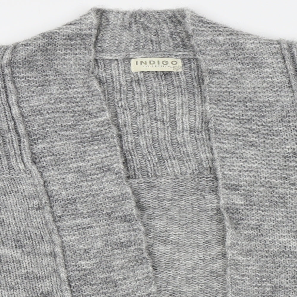 Womens UK Size 10 M&S Grey Cardigan Jumper