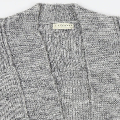 Womens UK Size 10 M&S Grey Cardigan Jumper