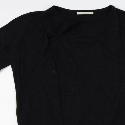 George Womens Black   Wrap Jumper Size 14