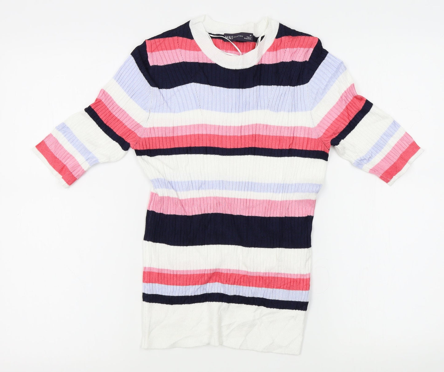 Womens UK Size 10 M&S Multicoloured Pullover Jumper