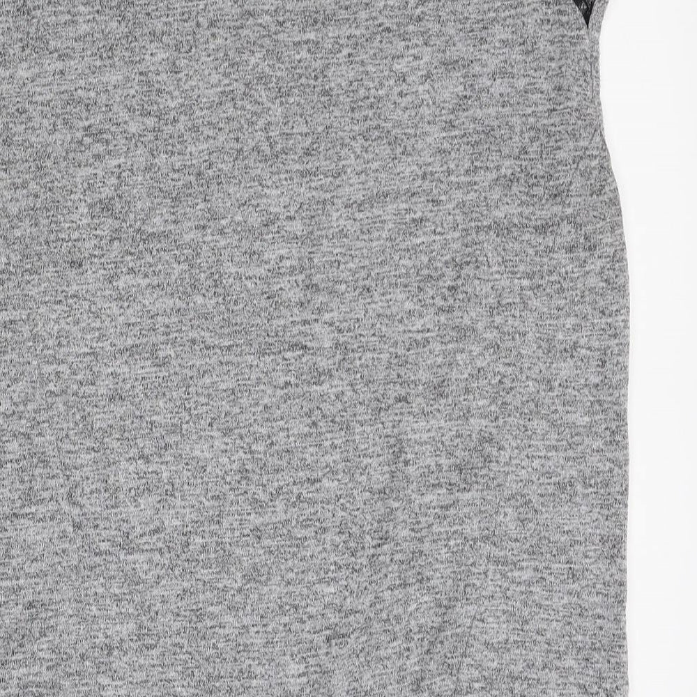 Miss Selfridge Womens Grey   Basic T-Shirt Size 10