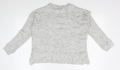Womens UK Size 10 New Look Grey Pullover Jumper