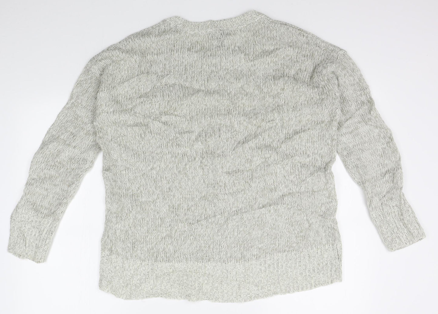Womens UK Size M New Look Grey Pullover Jumper