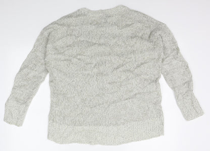 Womens UK Size M New Look Grey Pullover Jumper