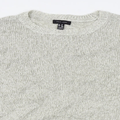 Womens UK Size M New Look Grey Pullover Jumper