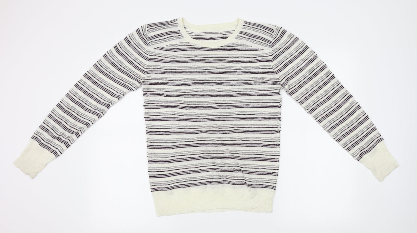 Womens UK Size 12 NEXT White Pullover Jumper