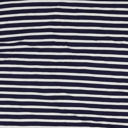 Boohoo Womens Blue Striped  Pullover Jumper Size 14  - shoulderless