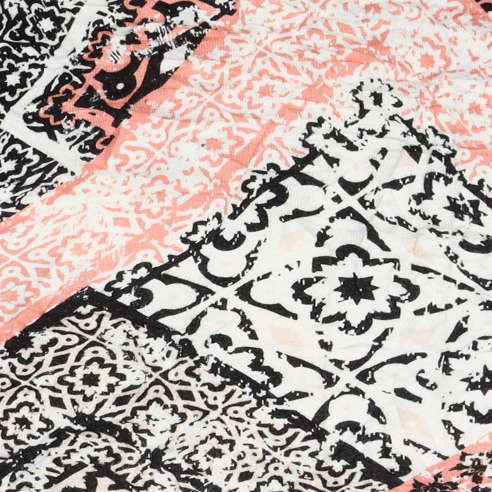 M&S Womens Orange Floral  Basic Blouse Size 8