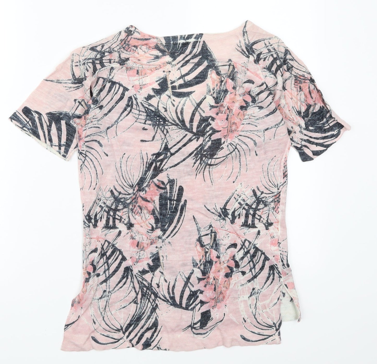 NEXT Womens Pink Floral  Basic T-Shirt Size 6