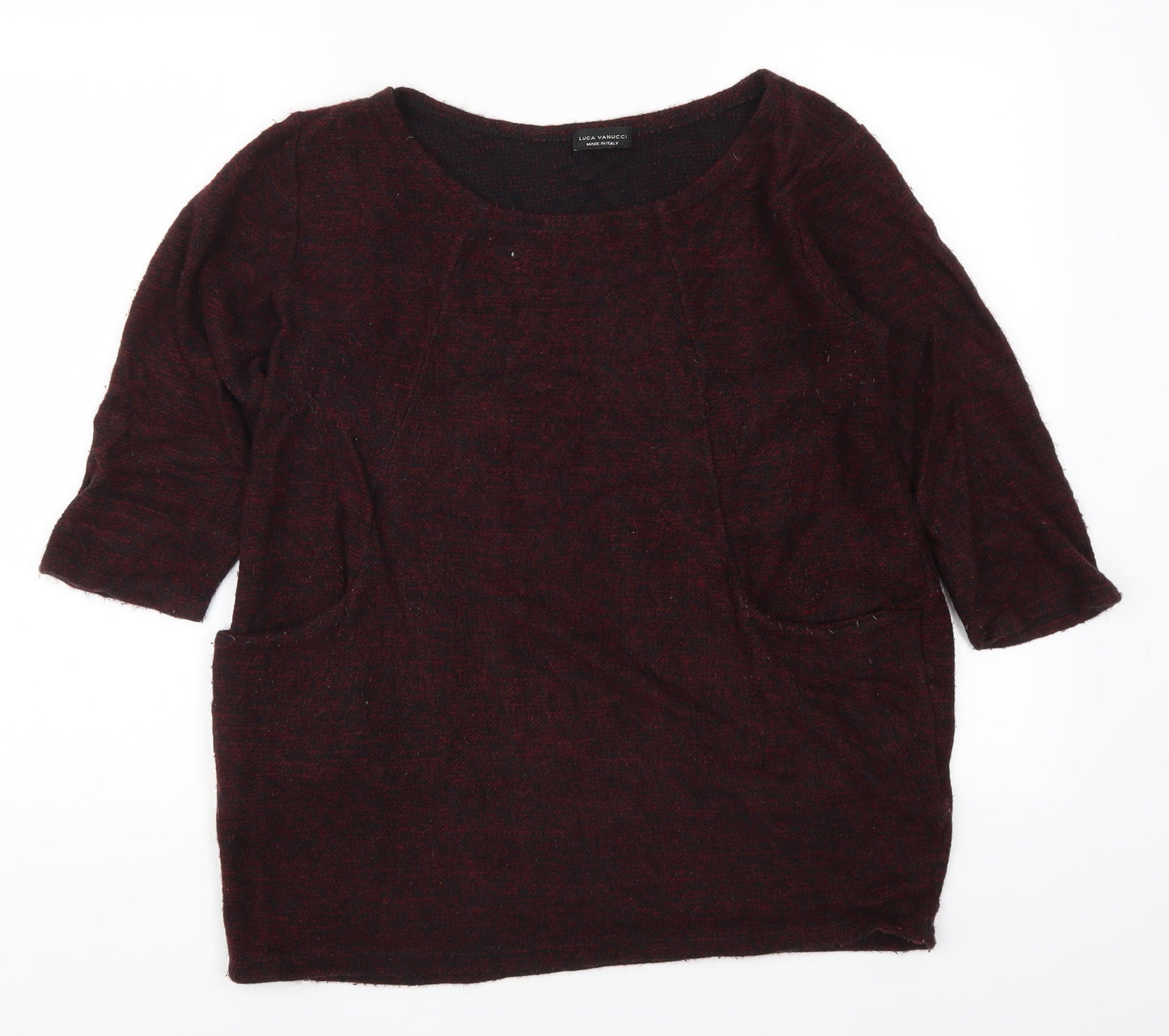 Luca Vanucci Womens Red   Pullover Jumper Size M