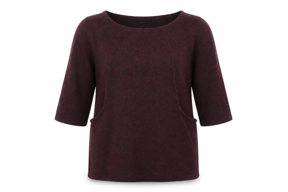Womens UK Size M Luca Vanucci Red Pullover Jumper