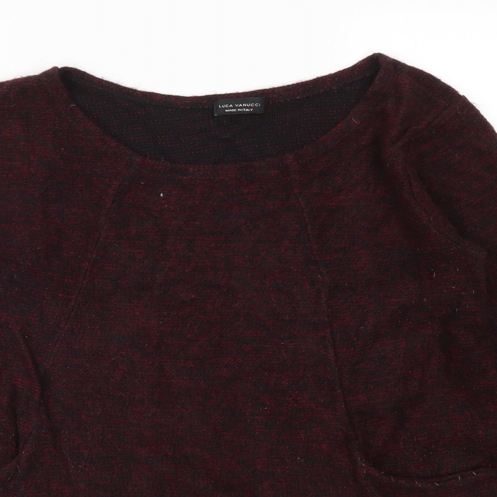 Luca Vanucci Womens Red   Pullover Jumper Size M