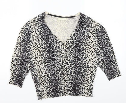 Womens UK Size 12 Marks and Spencer Grey Cardigan Jumper