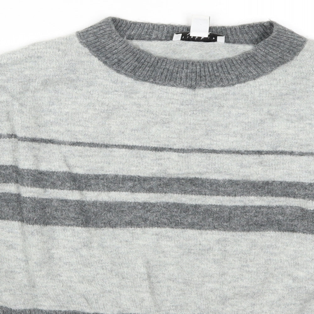 Womens UK Size 10 Topshop Grey Pullover Jumper
