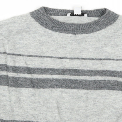 Womens UK Size 10 Topshop Grey Pullover Jumper