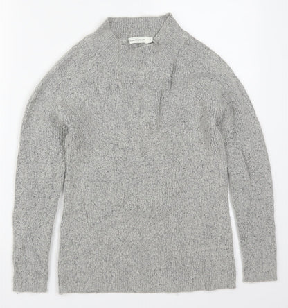 THINK POSITIVE Womens Grey  Knit Pullover Jumper Size M