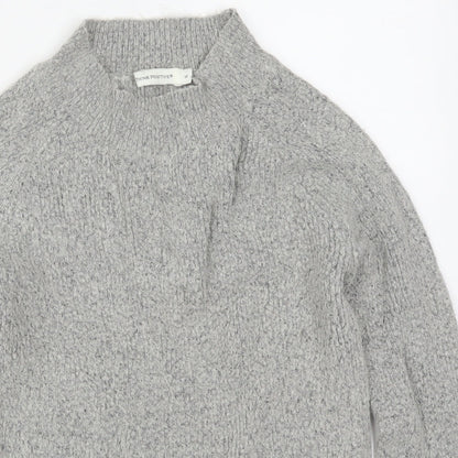 THINK POSITIVE Womens Grey  Knit Pullover Jumper Size M