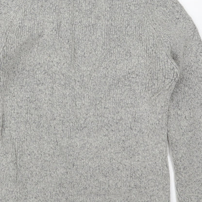THINK POSITIVE Womens Grey  Knit Pullover Jumper Size M