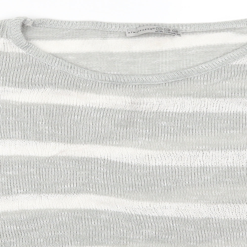 Womens UK Size 12 Atmosphere Grey Pullover Jumper