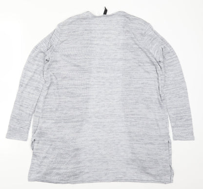 Womens UK Size M H&M Grey Cardigan Jumper