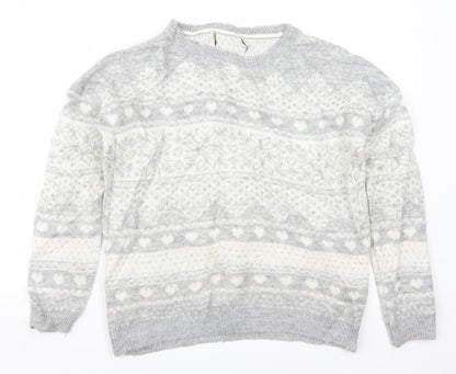 Womens UK Size S Matalan Grey Pullover Jumper