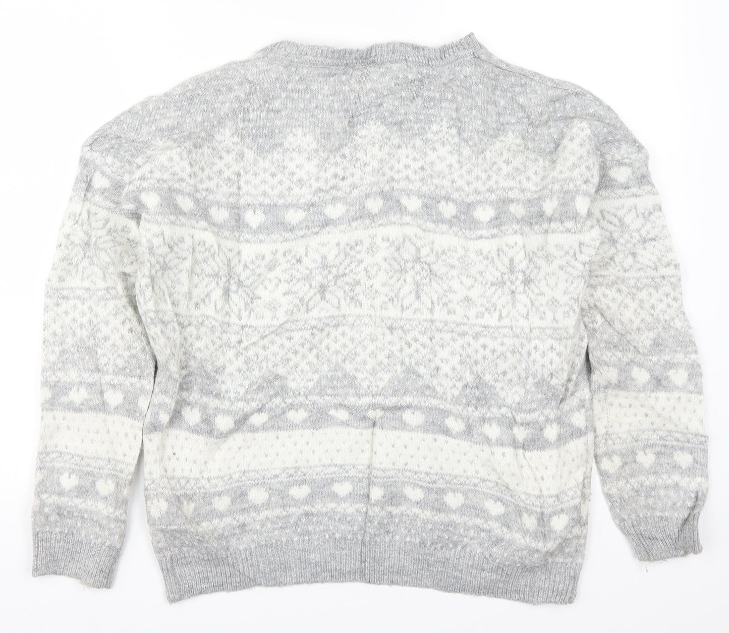 Womens UK Size S Matalan Grey Pullover Jumper
