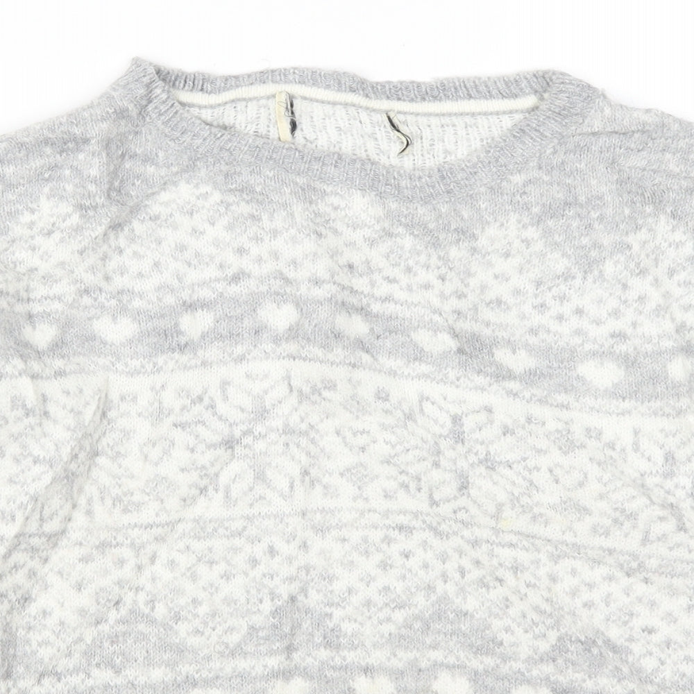 Womens UK Size S Matalan Grey Pullover Jumper