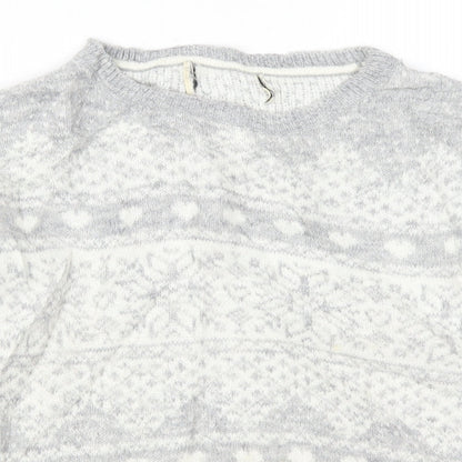 Womens UK Size S Matalan Grey Pullover Jumper