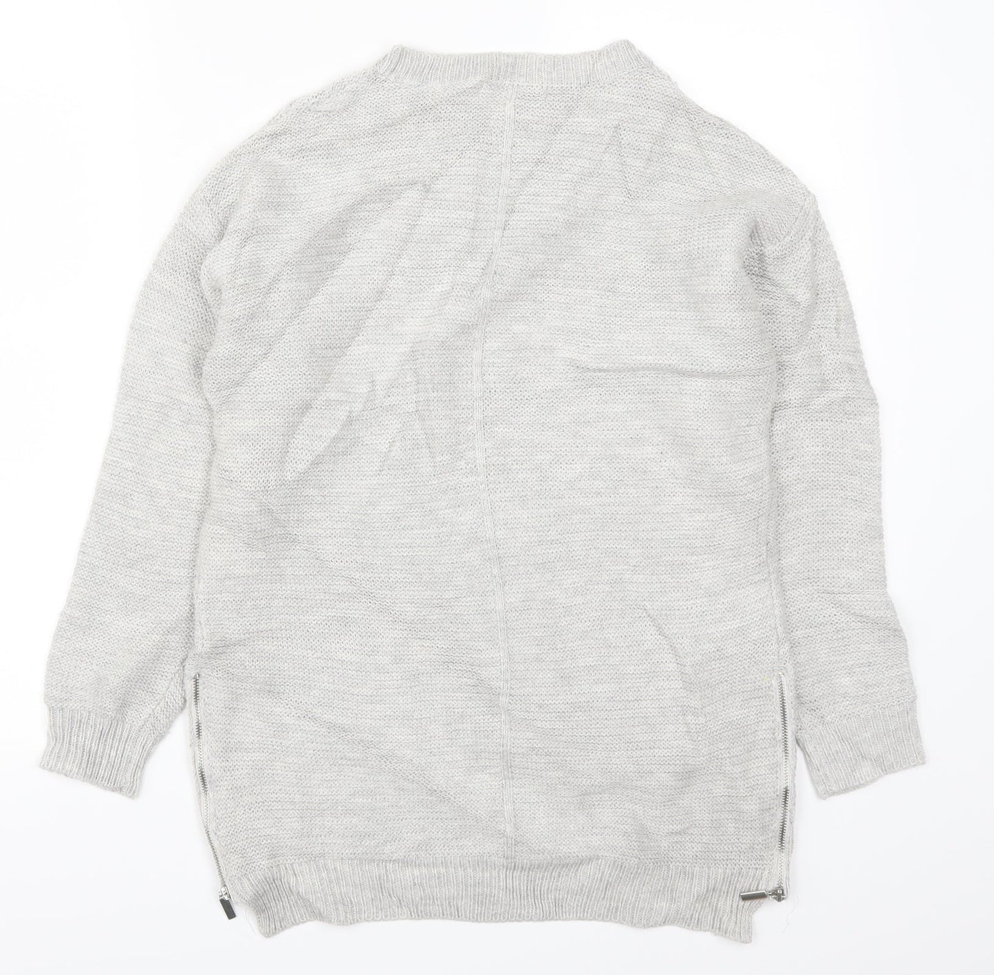 Womens UK Size S Peacocks Grey Pullover Jumper
