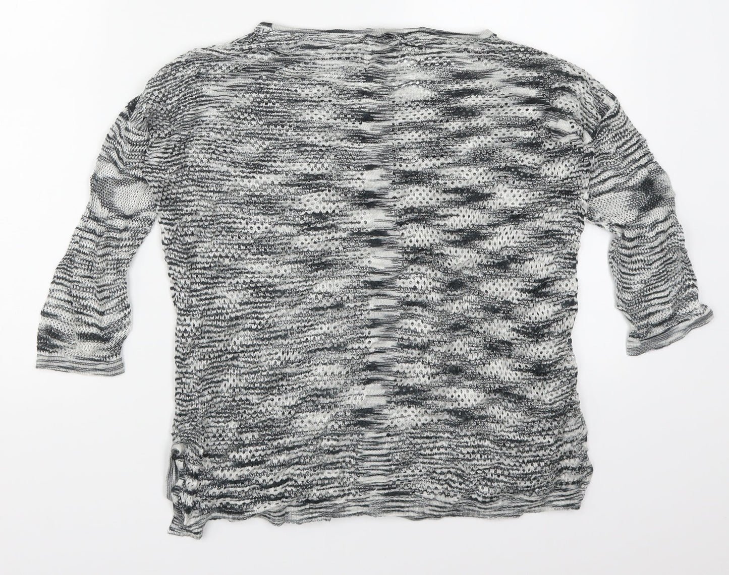 Womens UK Size S Mango Grey Pullover Jumper