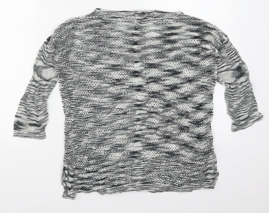 Womens UK Size S Mango Grey Pullover Jumper