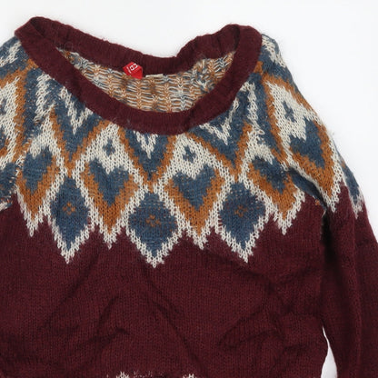 Womens UK Size 10 H&M Red Pullover Jumper