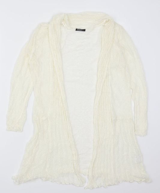 Womens UK Size 10 Roman Ivory Cardigan Jumper