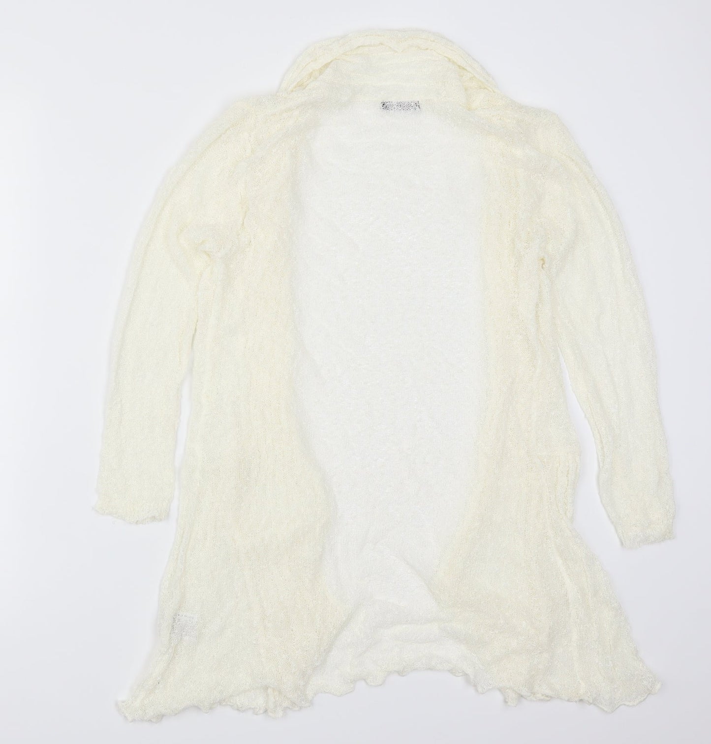 Womens UK Size 10 Roman Ivory Cardigan Jumper