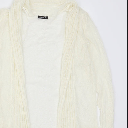 Womens UK Size 10 Roman Ivory Cardigan Jumper