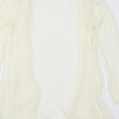Womens UK Size 10 Roman Ivory Cardigan Jumper