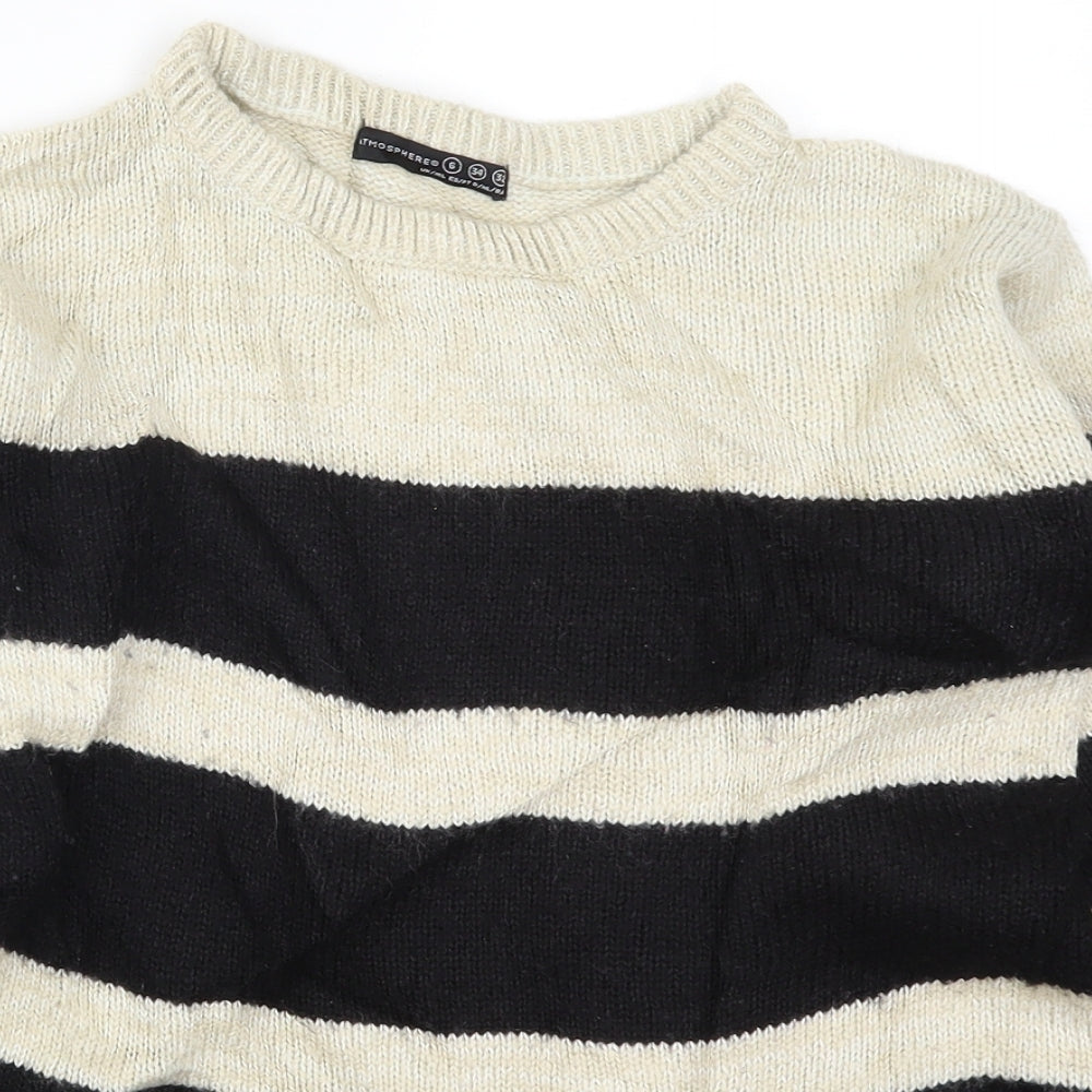 Womens UK Size 6 Atmosphere Beige Pullover Jumper