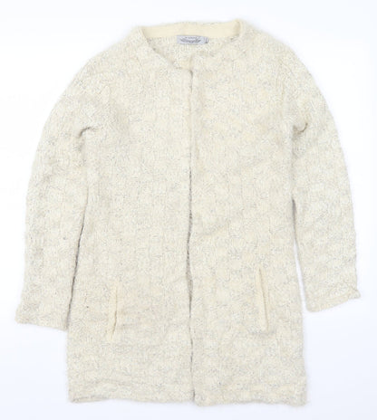 It Hippie Womens Beige  Knit Cardigan Jumper Size M