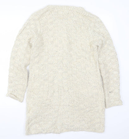 It Hippie Womens Beige  Knit Cardigan Jumper Size M